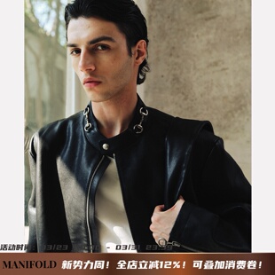 Manifold｜西班牙进口植鞣头层牛皮饰廓形皮衣夹克外套