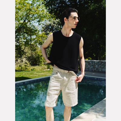 Manifold桑蚕丝混纺无缝坎肩背心