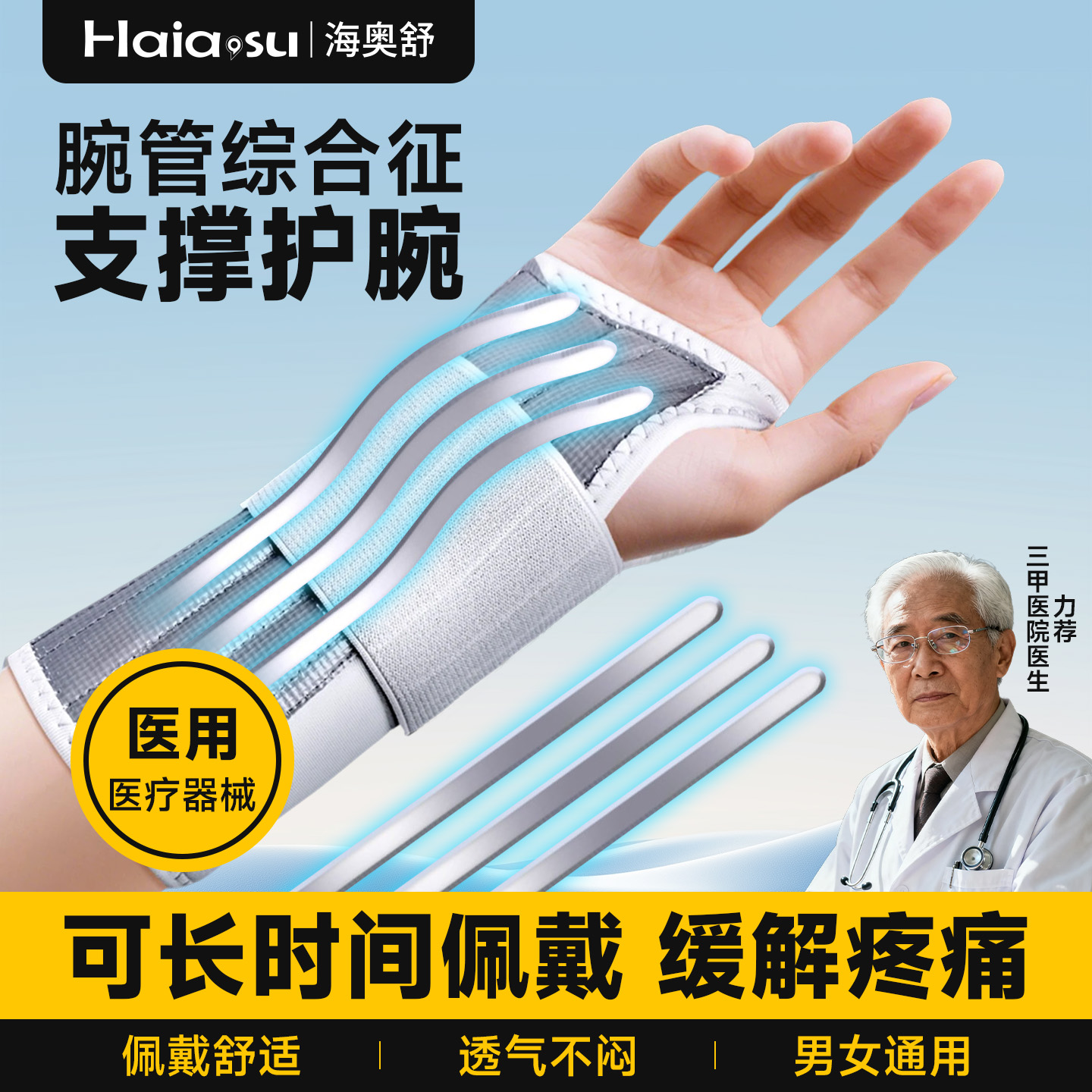 腕管综合征专用护具医用固定支具