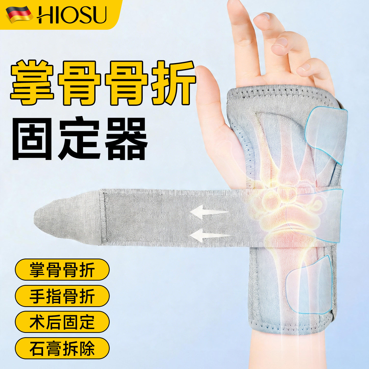 掌骨骨折固定器支具第四第五掌骨左右手保护套手腕臂康复训练护具