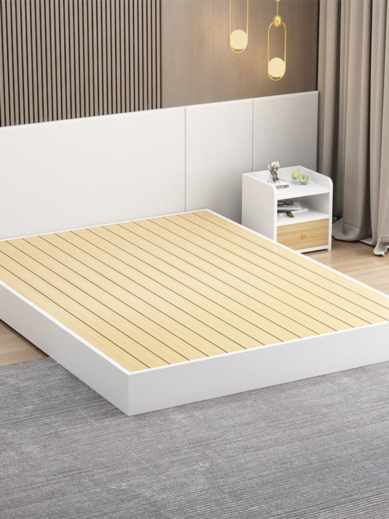 实木床板榻榻米床架子排骨架地台床民宿落地床硬板床矮床单双人床