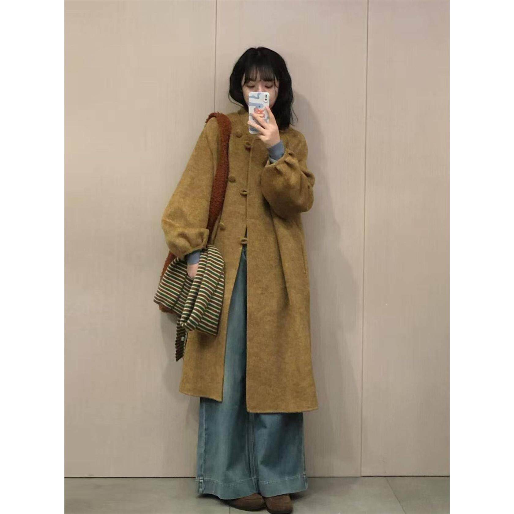 深冬呢子大衣女入冬季2025新款毛呢外套小个子独特超好看加厚韩系