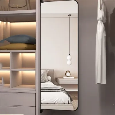 平开门款穿衣镜 mirror对开门省空间美观