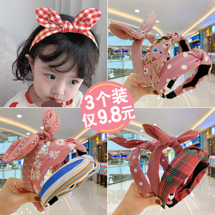 儿童发箍韩国不伤头发饰女童宝宝可爱超萌防滑压发卡头箍公主头饰