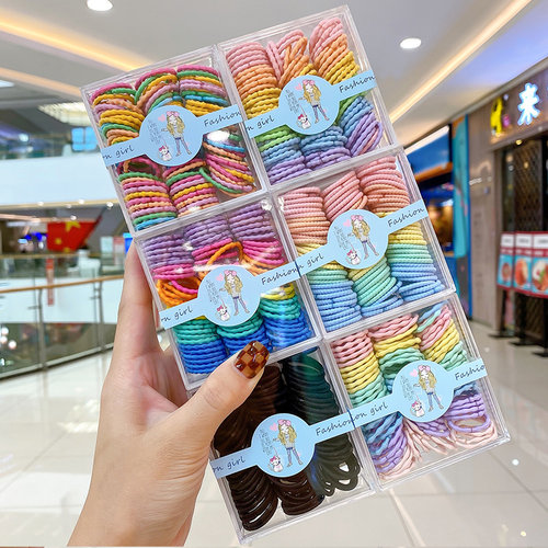 女孩扎头小号橡皮筋婴儿发绳发圈