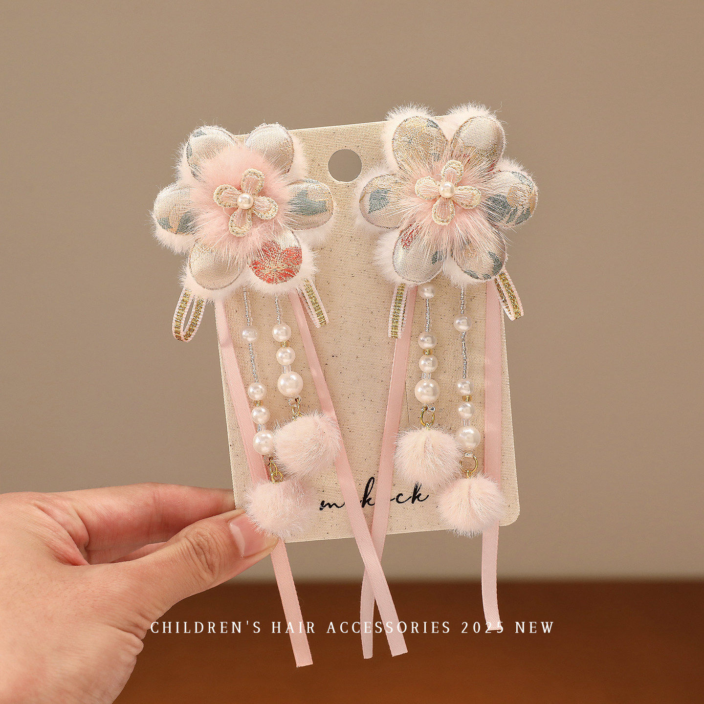 超仙古风汉服头饰樱花粉花朵发夹女童过年中国风儿童新年拜年发饰,童装/婴儿装/亲子装,发饰,淘宝优惠券,粉丝福利购,淘宝优惠卷