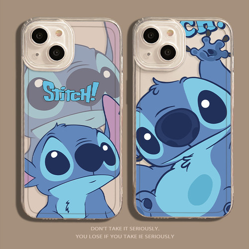 适用苹果手机壳史迪仔情侣卡通