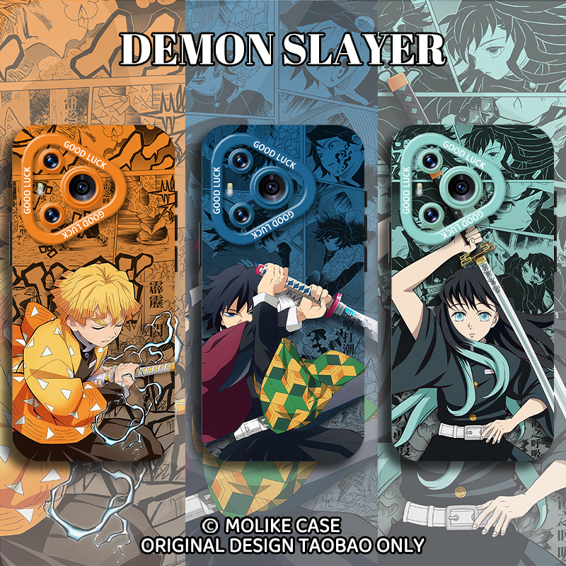 鬼灭之刃适用华为pura80手机壳mate70pro义勇nova14新款13周边12荣耀400善逸300无一郎200/x60/50/magic8/7/6