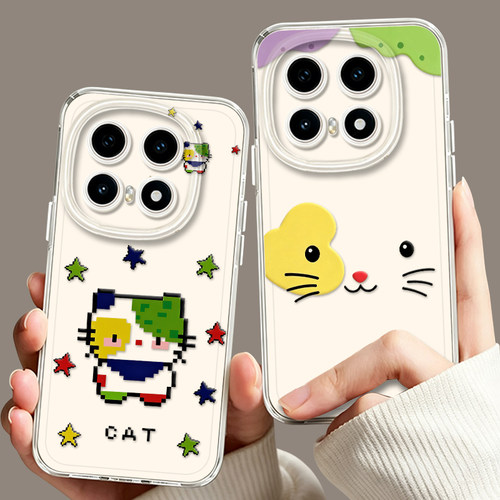 卡通小怪猫咪适用iqoo16手机壳15透明13可爱12简约z11turbo情侣neo10pro防摔9/8/7一加ace6新款1+2v/5/3/vivo