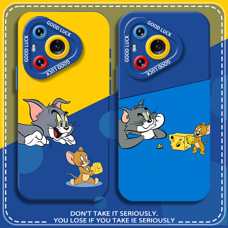 猫和老鼠适用华为pura80手机壳mate70pro情侣nova14杰瑞13硅胶12荣耀400蓝色300汤姆200男x60女50/magic7/6/5