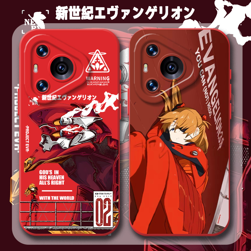 EVA明日香适用华为pura80手机壳mate70pro动漫nova14新款13初号机12荣耀400二次元300/200/x60/50/magic8/7/6