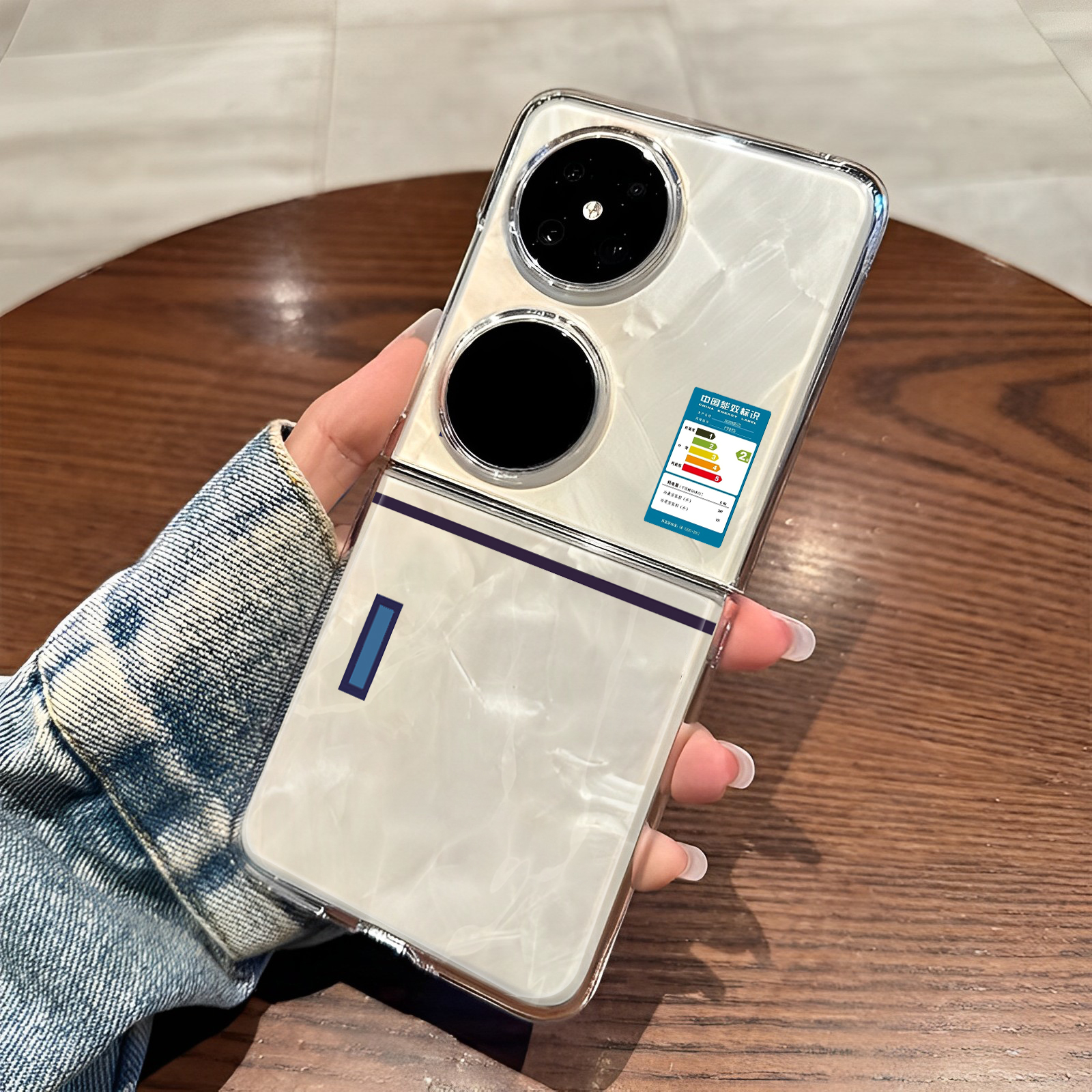 适用华为pocket手机壳创意冰箱