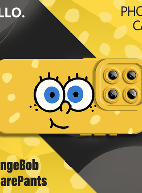 适用小米17手机壳15pro海绵宝宝13ultra派大星14比奇堡10S红米k80硅胶70新款60黄色50保护套11至尊版note12外