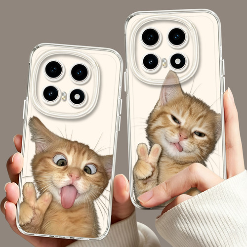 搞怪比耶吐舌小猫适用iqoo16手机壳15卡通13情侣12创意z11turbo软neo10pro套9/8/7一加ace6新款1+2v/5/3/vivo