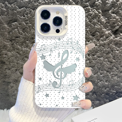 波点音符适用iqoo16手机壳15韩系ins风13高级感12镭射z11turbo艺术neo10pro/9/8/7一加ace6新款1+2v/5/3/vivo
