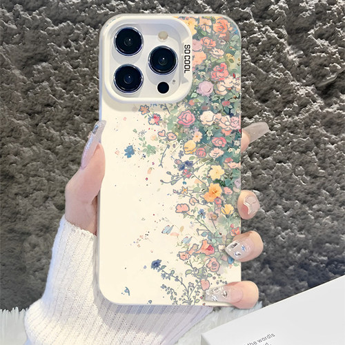 适用华为手机壳ins风春天花丛