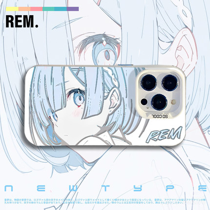 适用小米17promax手机壳15ultra浅蓝蕾姆14动漫13镭射11红米k80二次元70新款60可爱50保护套10至尊版note12男