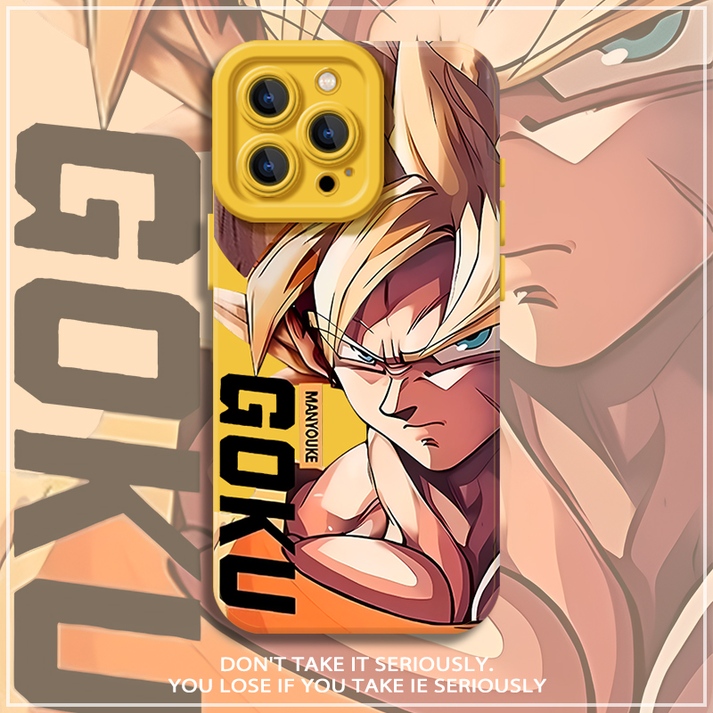 适用苹果17孙悟空手机壳iPhone16promax七龙珠15超级赛亚人12硅胶13mini黄色14动漫x新款xr男xs保护套8/7外壳