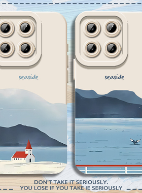 适用小米17手机壳15pro蓝色大海13ultra创意14硅胶10S红米k80治愈70新款60小众50全包保护套11至尊版note12外