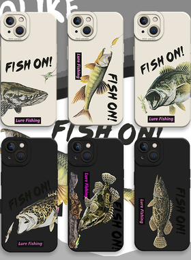 适用小米17手机壳16pro翘嘴15路亚14主题13ultra红米k80钓鱼note12斑鳜鱼11人70至尊版60图案50马口黑鱼40/10