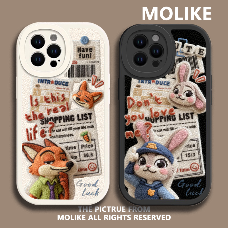 报纸尼克朱迪适用iqoo15手机壳13兔子z9turbo羊皮12情侣11s一加ace5新款neo10pro卡通1+2/3v男9女8/7/6/vivo