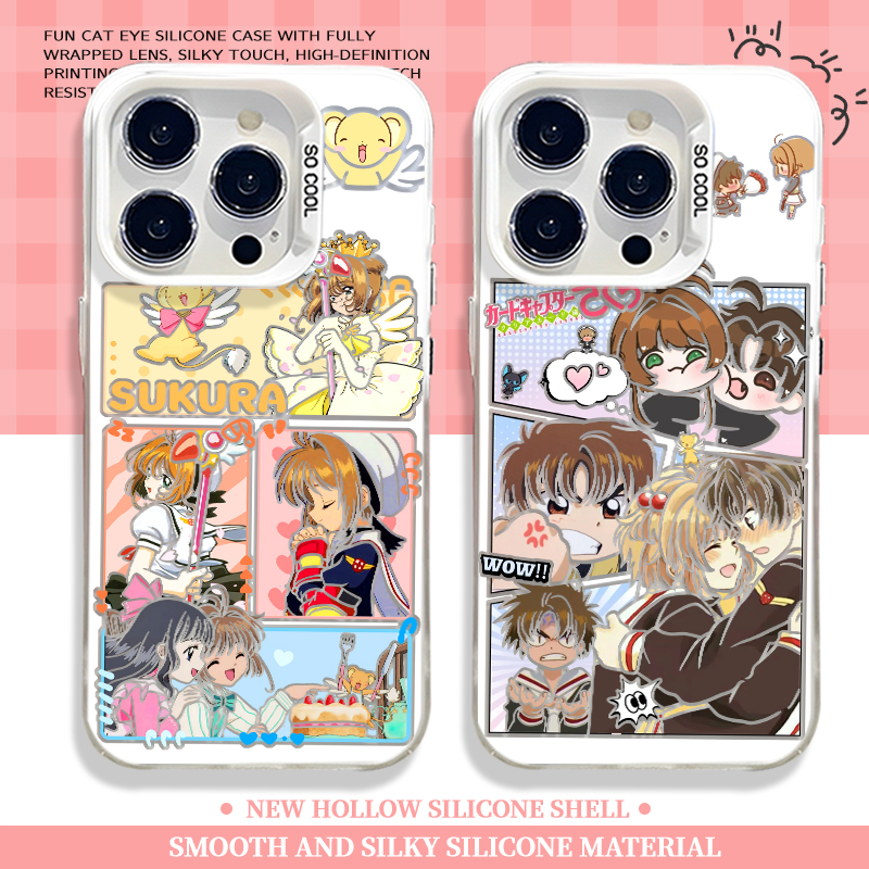 适用华为手机壳百变小樱动漫镭射