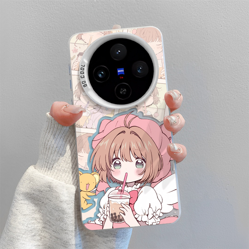 适用vivo手机壳百变小樱卡通少女