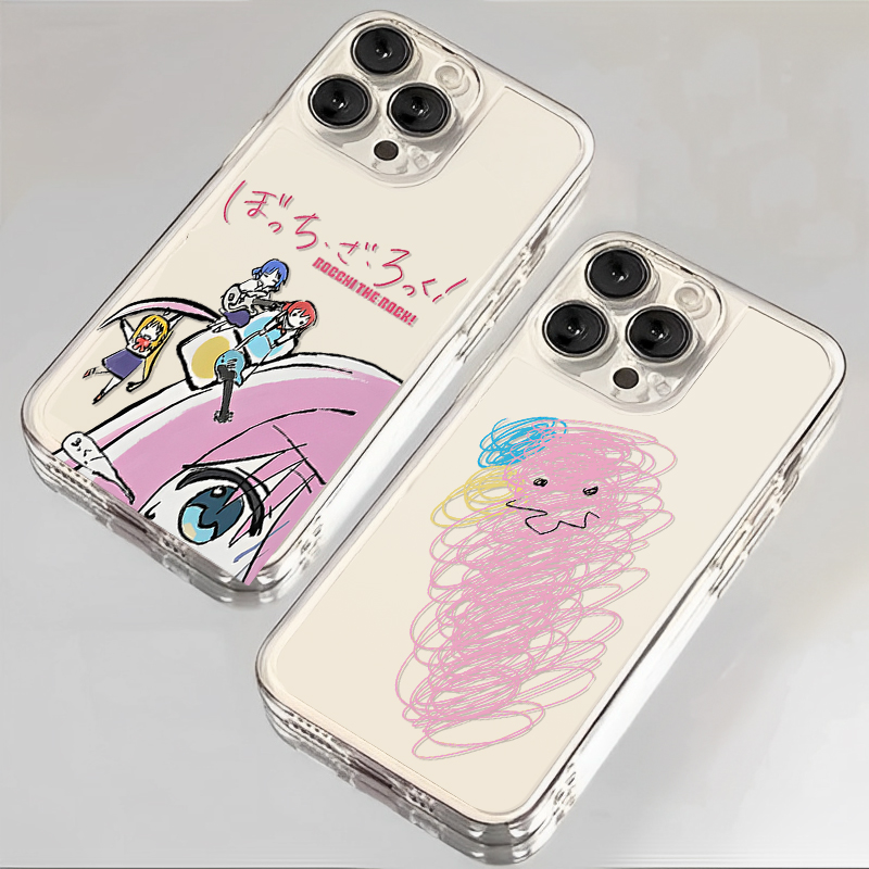 适用苹果16手机壳iPhone15promax抽象孤独摇滚14波奇酱13mini透明12动漫11后藤一里x恶搞xr搞笑xs透明8二次元