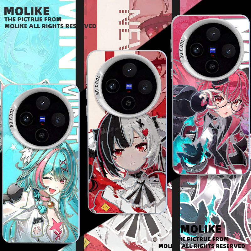 异环娜娜莉适用vivox300pro手机壳x200mini镭射x100s新款ultra二次元x90周边80薄荷70安魂曲60周边50动漫防摔图片
