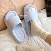 室内日系纯色居家浴室防臭凉拖男女防滑情侣简约ins风时尚 拖鞋 夏