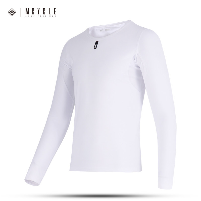 魅骑骑行长袖抓绒内搭上衣男女