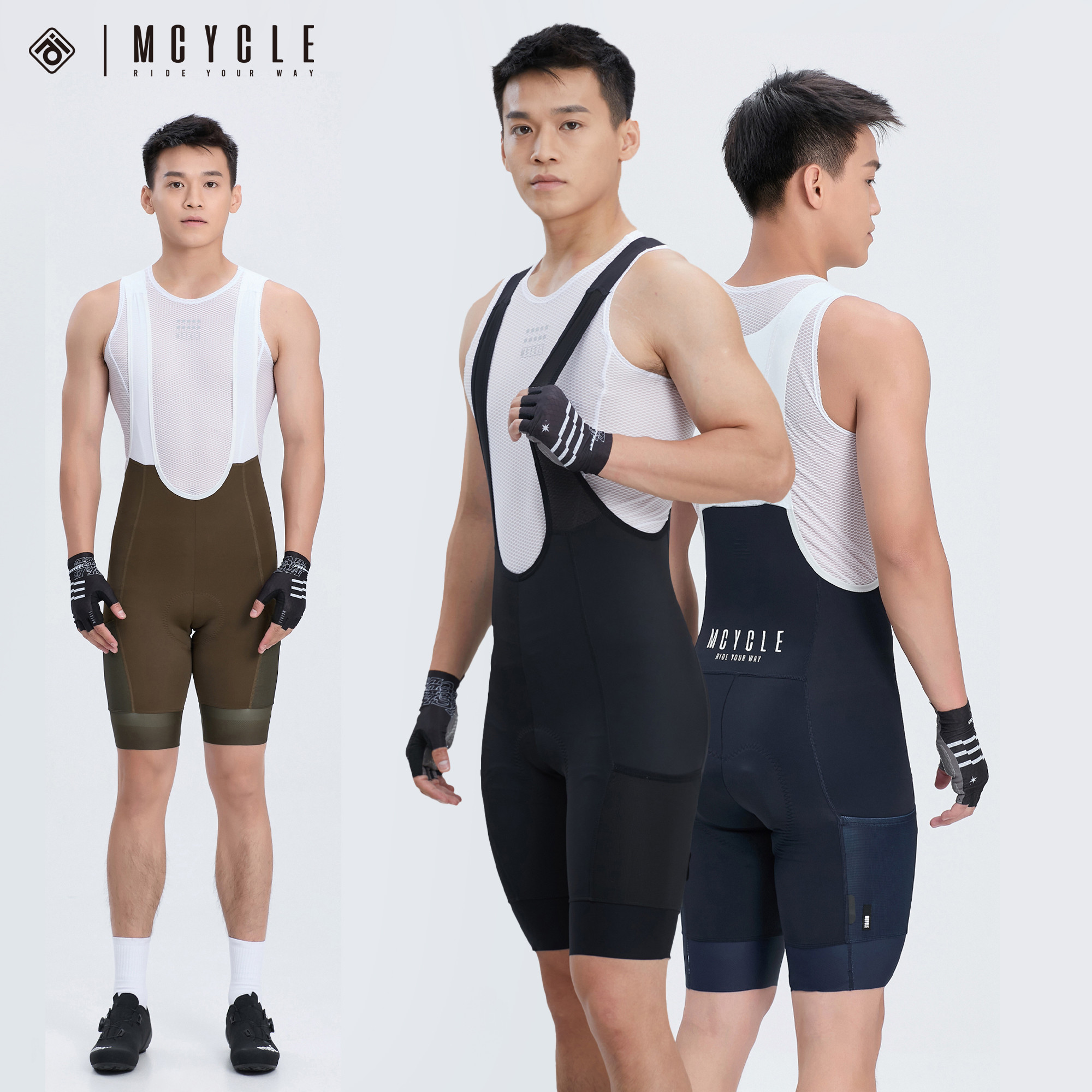 魅骑骑行背带短裤男款自行公路车
