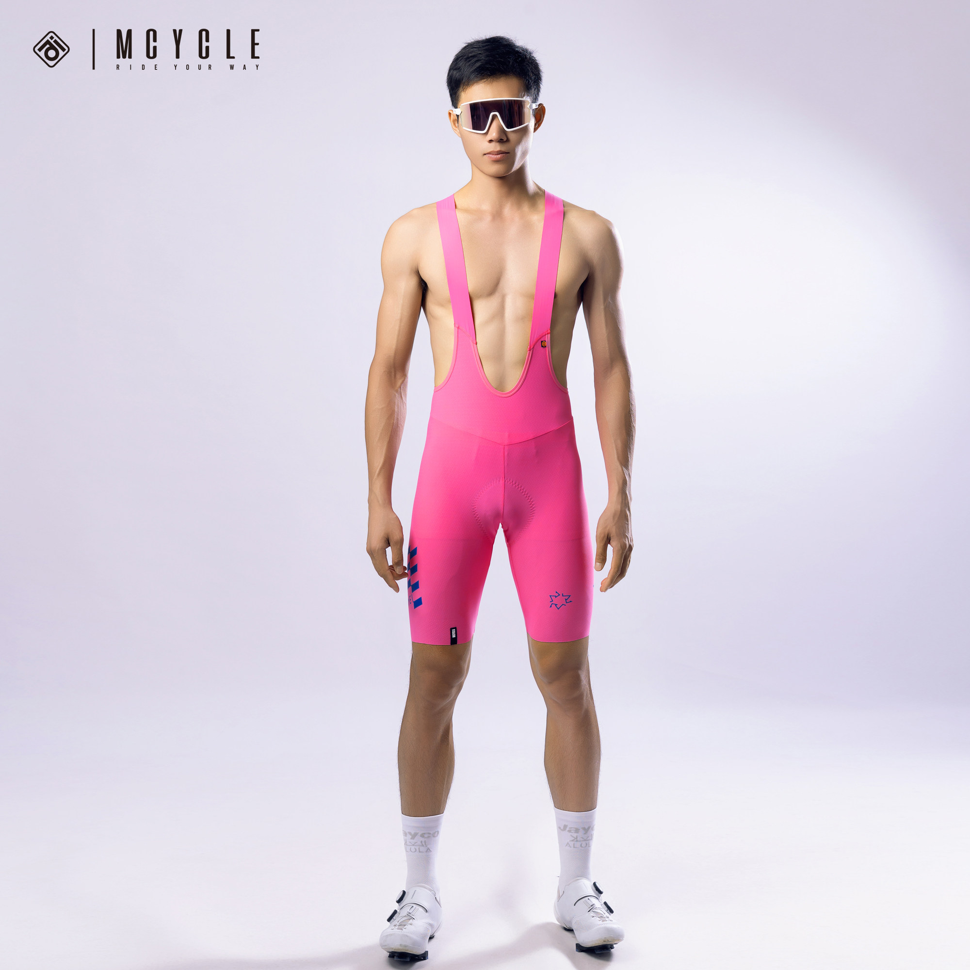 魅骑速骑行背带短裤干防晒减震