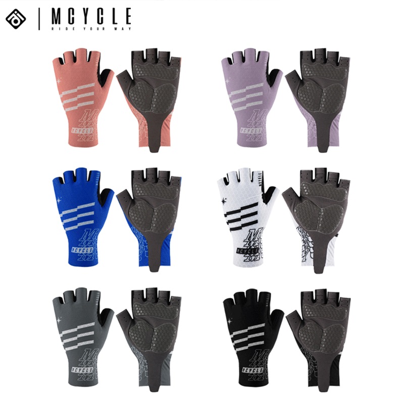 魅骑骑行短指手套公路车自行车山地车手套保护速干透气沧溟mcycle