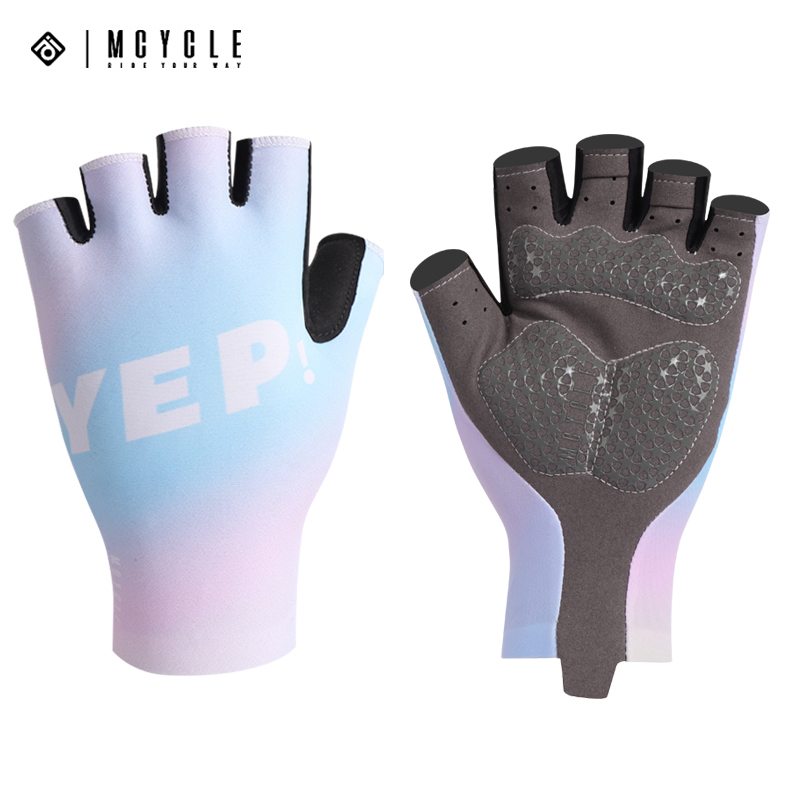 魅骑mcycle骑行短指手套YEP夏季男女公路车山地车半指训练手套