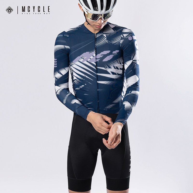 魅骑骑行服长袖男春秋自行车公路