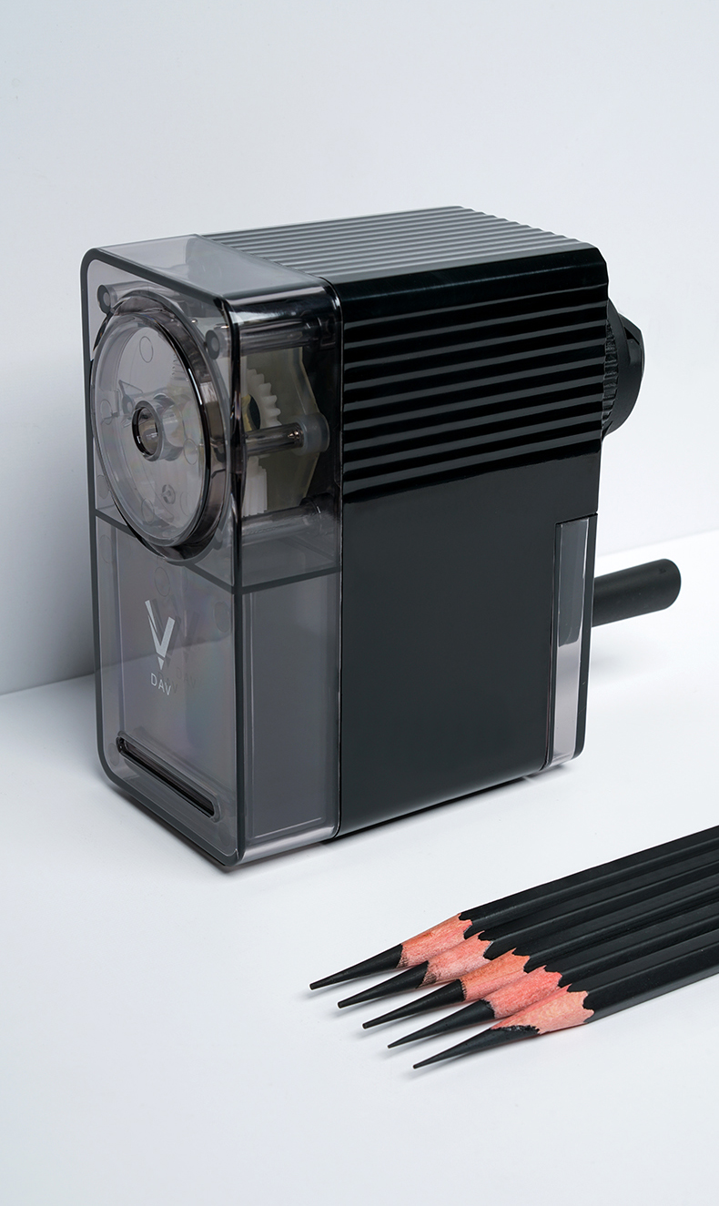 DAV大V素描削笔器美术生专用V5一代卷笔刀专业学生用大口径转笔刀画画彩铅削笔刀刨手摇速写炭铅笔削笔器