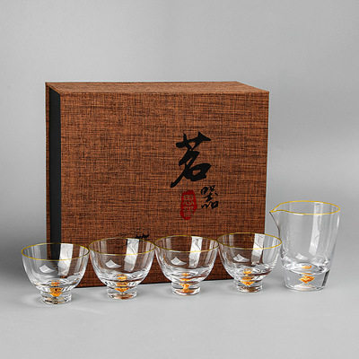中国玻璃茶杯带盖碗家用金边小茶杯 泡茶器描水晶金箔玻璃茶具高在类目 餐饮具, 茶具, 盖碗中 - 来自Buy2taobao.com提供专业的淘宝代购服务