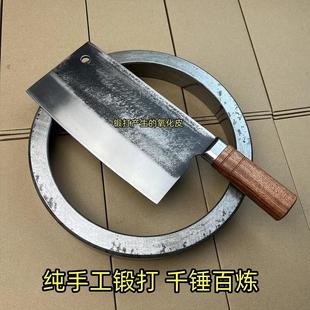 轴承钢手工锻打菜刀厨师专用斩切刀家用切肉切菜刀斩鸡鸭鱼阳江刀