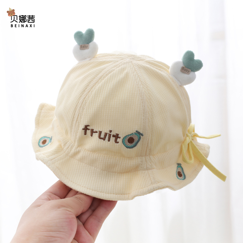 婴儿帽子春秋款宝宝新生儿夏季薄款渔夫帽男婴幼儿女遮阳防晒盆帽