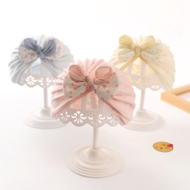 贝娜茜夏季纯棉护囟门胎帽