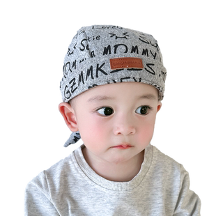 宝宝帽子秋冬季春秋款新生儿纯棉头巾帽子男女婴幼儿海盗帽薄款