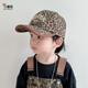 鸭舌帽豹纹棒球帽 宝宝遮阳防晒帽男童男孩夏季 儿童帽子春秋季 薄款