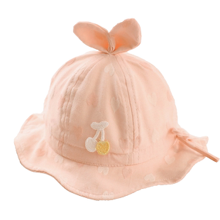 婴儿帽子春秋薄款男女宝宝棉布遮阳防晒渔夫帽盆帽婴幼儿童帽冬季