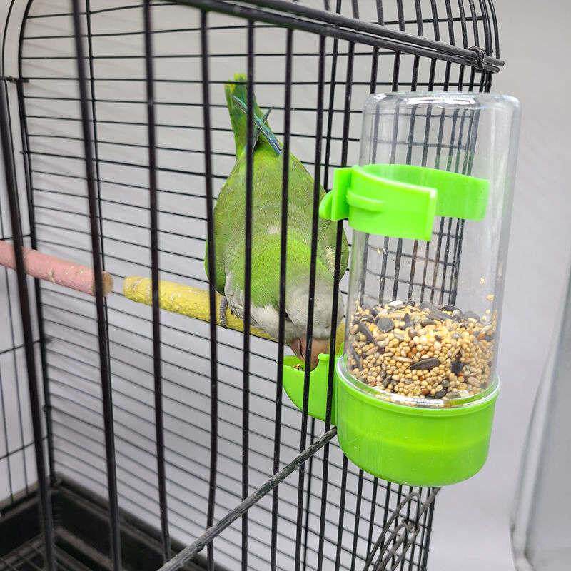 鸟笼配件大全鸟用饮水器自动喂食器鹦鹉食盒喂水喝水器八哥喂鸟食