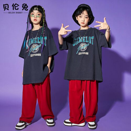 嘻哈街舞潮服男童酷炫套装hiphop