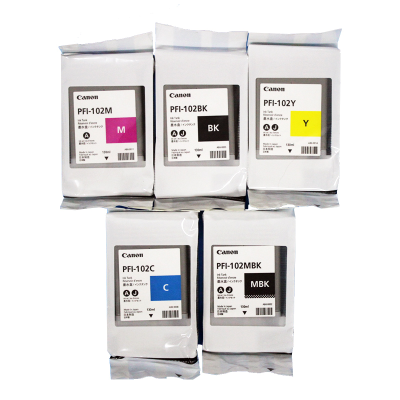 墨盒PFI-102适用IPF510/605/610/710/750/755绘图仪