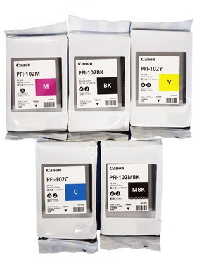 墨盒PFI-102适用IPF510/605/610/710/750/755绘图仪