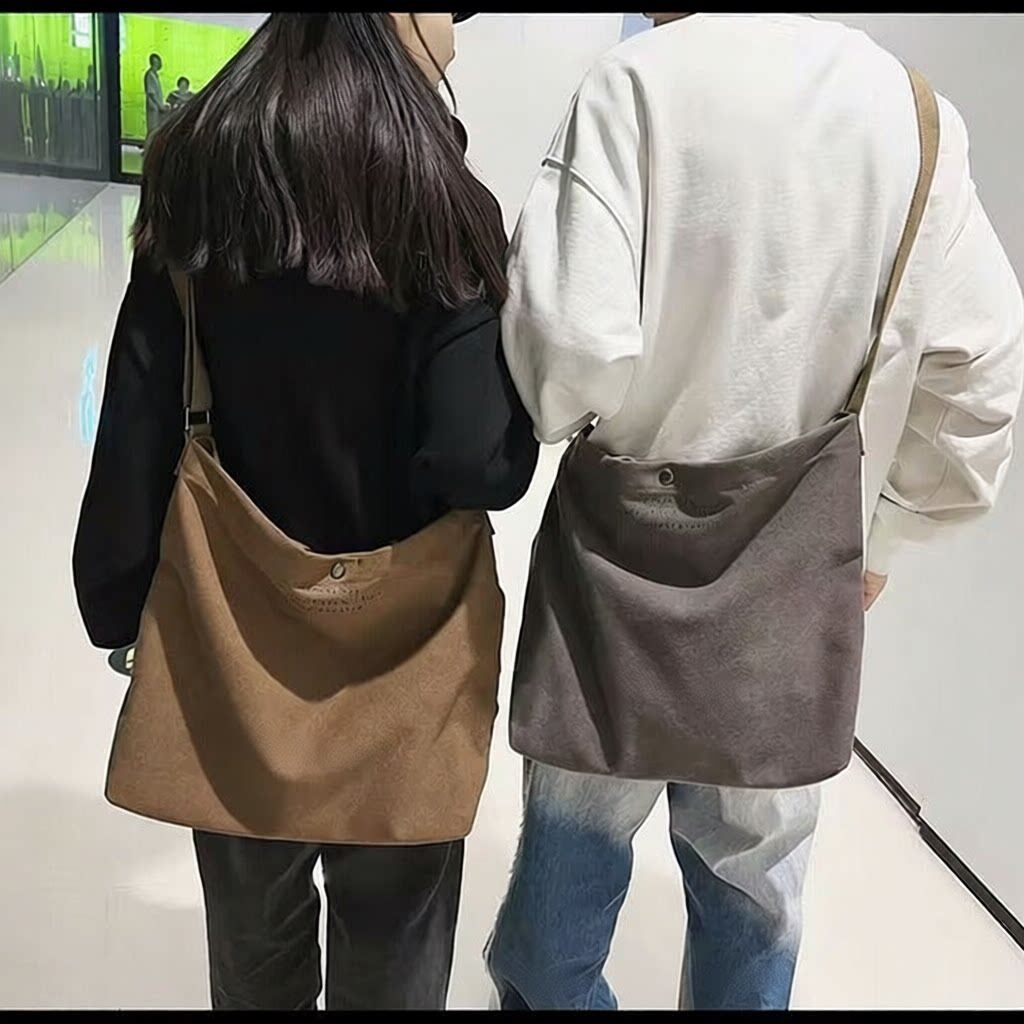 帆布包男托特包斜挎包大容量