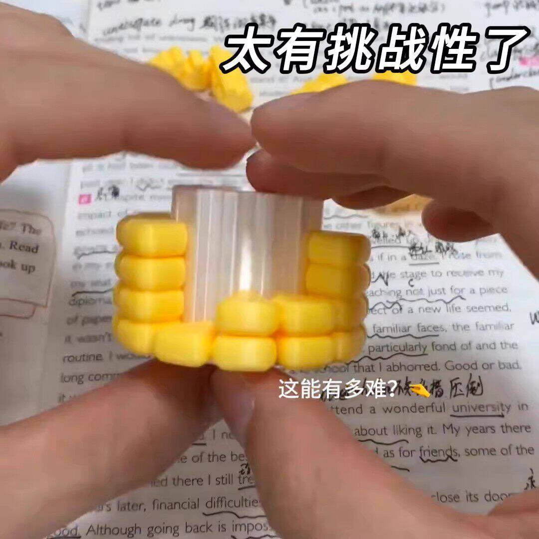 高难度创意拼图玉米拼图3D打印益智玩具儿童新奇逻辑思维训练玩具